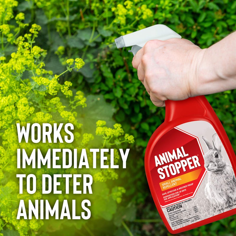 Deer Stopper Animal Stopper Liquid Animal Stopper Repellent All Natural Effective All Year Round Safe for People and Pets No Harsh Chemicals Garden Animal Repellent Ready to Use - 32 oz Trigger - Image 3